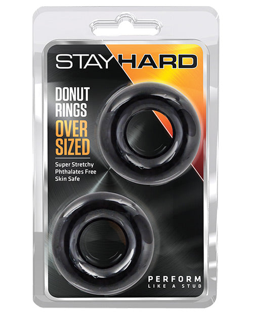 Stay Hard Penis Enhancement Donut Rings Oversized Thick Elastomer Set for Longer Lasting Stamina