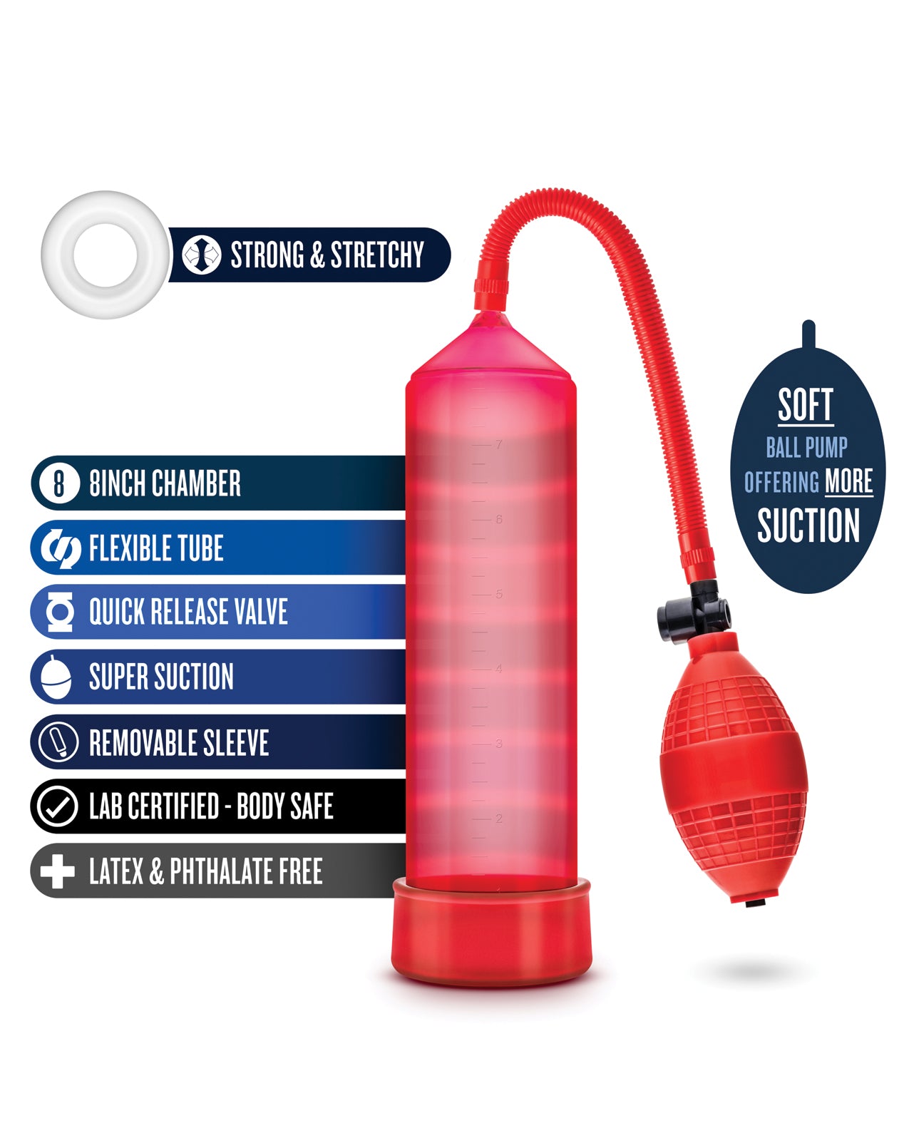 Performance VX101 Male Enhancement Pump with Medical Grade Ball Pump