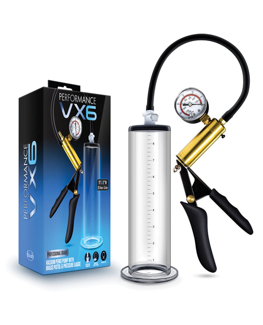 Performance Penis Enhancement Pump with Brass Gauge and Detachable Cylinder for Safe Suction and Sensitivity