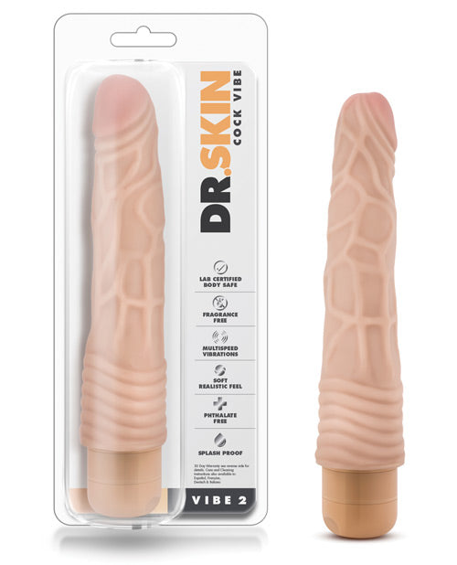 Dr. Skin Vibrator Realistic 9-Inch Multi-Speed Soft PVC for Lifelike Sensation Experience