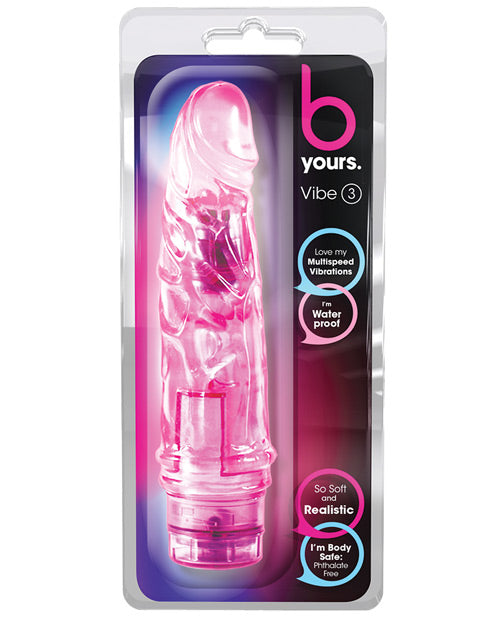B Yours Vibrator Realistic Design Multi-Speed Waterproof for Intimate Sensation