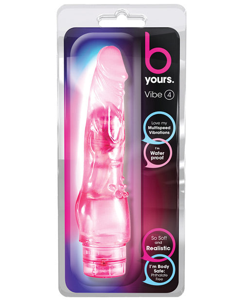 B Yours Vibrator Realistic 8 Inch with Clitoral Nubs and Multi-Speed for Personal Pleasure
