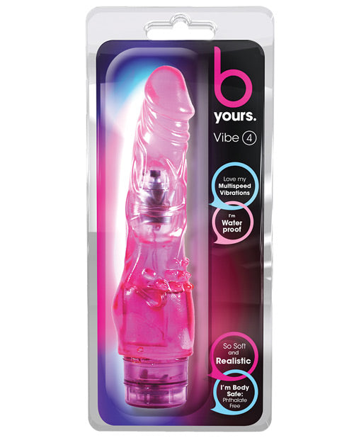 B Yours Vibrator 8 Inch Realistic Shaft Clitoral Nubs Waterproof Design for Enhanced Stimulation
