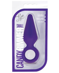 Luxe Anal Plug Small Silicone Tapered Safety Ring Smooth Finish for Comfortable Gentle Anal Play