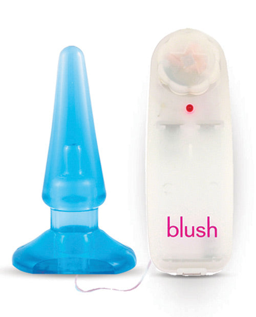 B Yours Basic Anal Pleaser – Blue Vibrating Anal Plug with Multi-Speed Settings