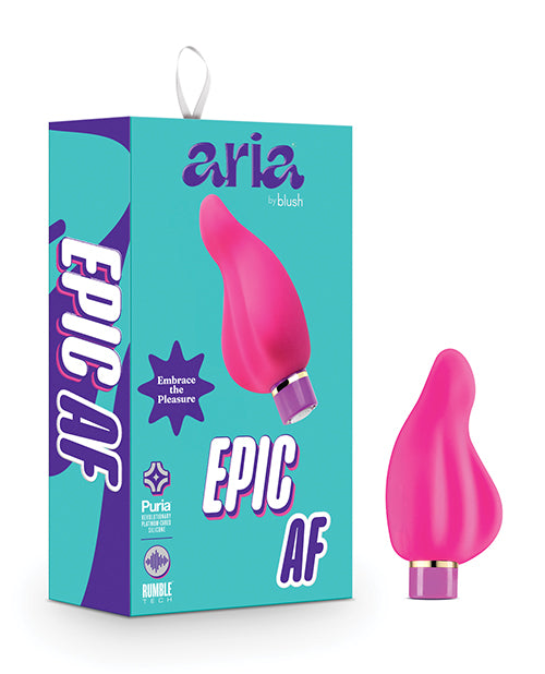 Aria Vibrator Deep Rumble Powerful Curved Rechargeable Design for Enhanced Stimulation