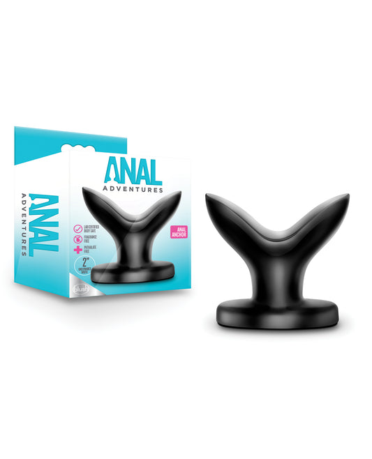 Anal Adventures Anal Anchor Expanding Flexible Tips Silicone Anal Plug for Deep Fullness