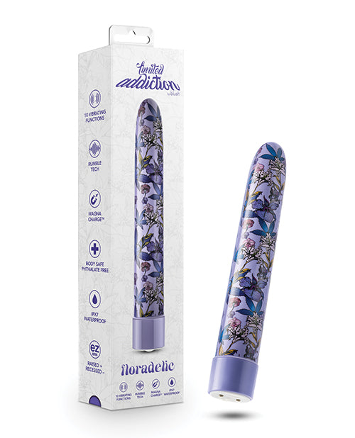 Limited Addiction Vibrator Rechargeable Floral Design Waterproof for Sensual Internal and External Pleasure