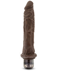 Dr. Skin Vibe 8 Vibrating Dildo with Realistic Veins in Chocolate