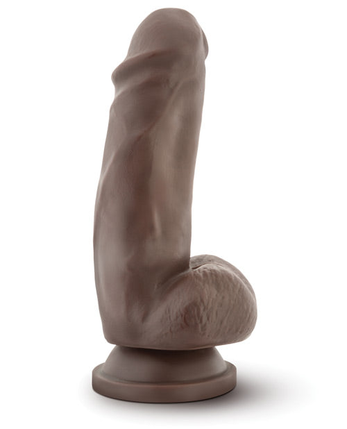 Blush Dr. Skin Mr. Smith 7" Dildo with Realistic Veins & Suction Cup in Chocolate