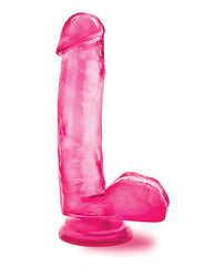 B Yours Sweet n Hard 1 Pink Dildo with Suction Cup and Realistic Texture
