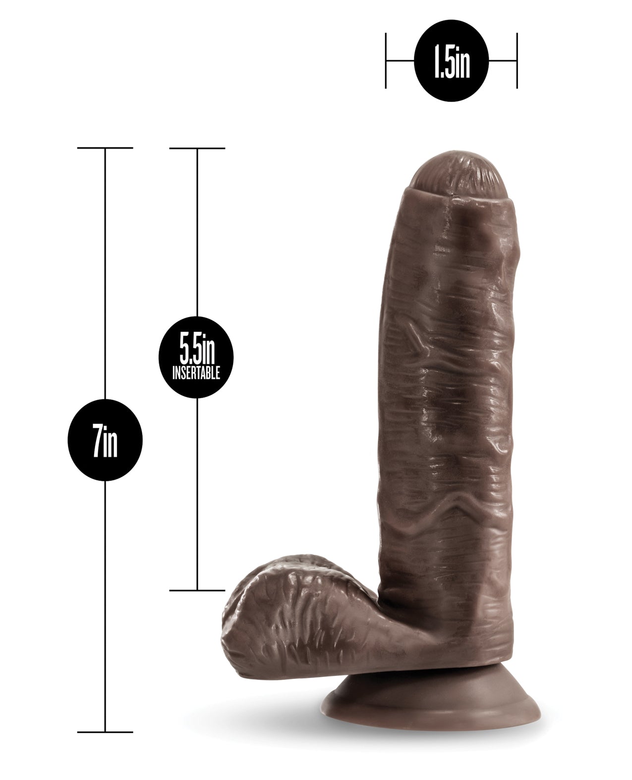 Blush Coverboy Pierre the Chef Realistic Chocolate Dildo with Suction Base