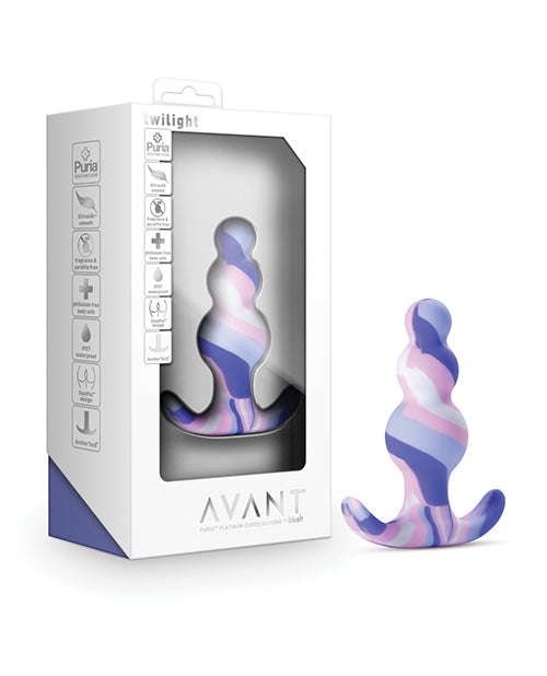 Avant Silicone Anal Plug Tapered Tip Progressive Curves Secure AnchorTech Base for Comfortable Anal Stimulation