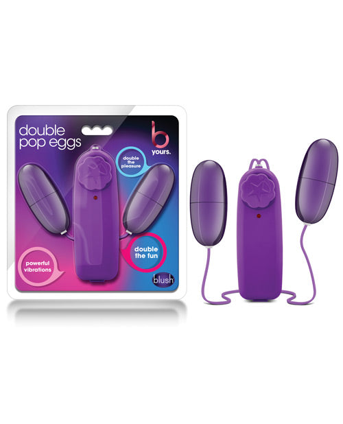 B Yours Stimulators Double Pop Vibrating Eggs Water-Resistant Multi-Speed for Dual Zone Intimate Stimulation