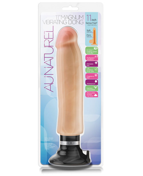 Au Naturel Vibrator Dual Density Realistic Texture Suction Cup for Enhanced Sensation