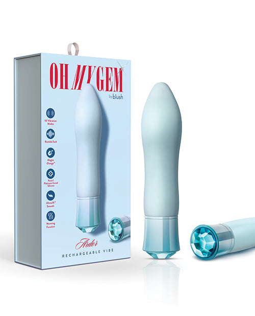 Oh My Gem Vibrator with Tapered End Bulbous Head for Versatile Stimulation
