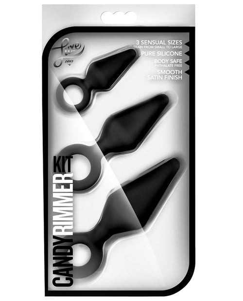 Luxe Anal Training Kit Silicone Graduated Plugs Ergonomic Handle for Comfortable and Safe Anal Play