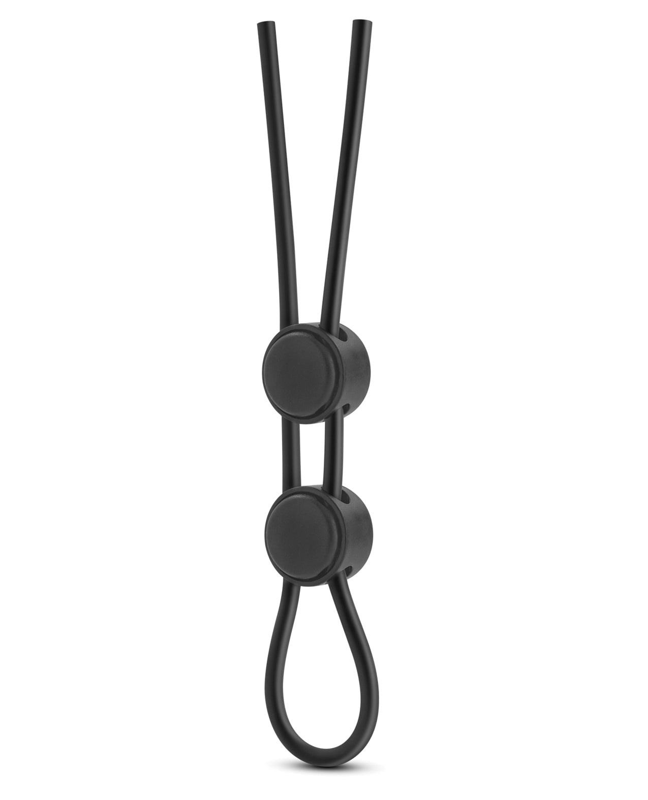 Blush Stay Hard Silicone Double Loop Cock Ring with Adjustable Lasso