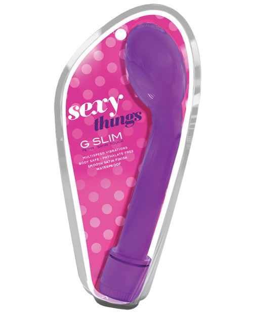 Sexy Things Vibrator Satin Touch angled G-spot head compact design for targeted stimulation