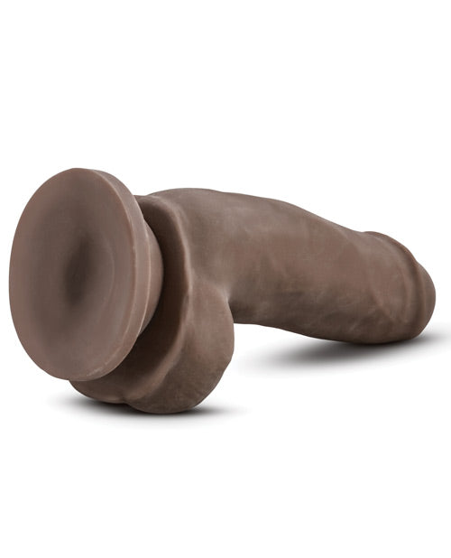 Blush Au Naturel 7" Fat Boy Chocolate Realistic Dual Density Dildo