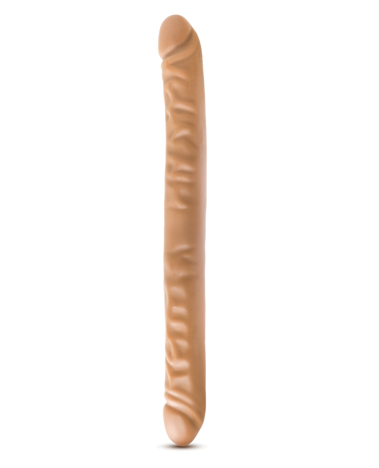 Blush Dr. Skin 18 Inch Double Dildo with Realistic Detailing in Mocha