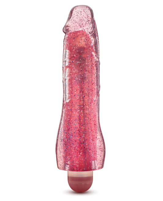 Blush Glow Dicks Glitter Vibrator Molly in Pink with Light-Up Feature