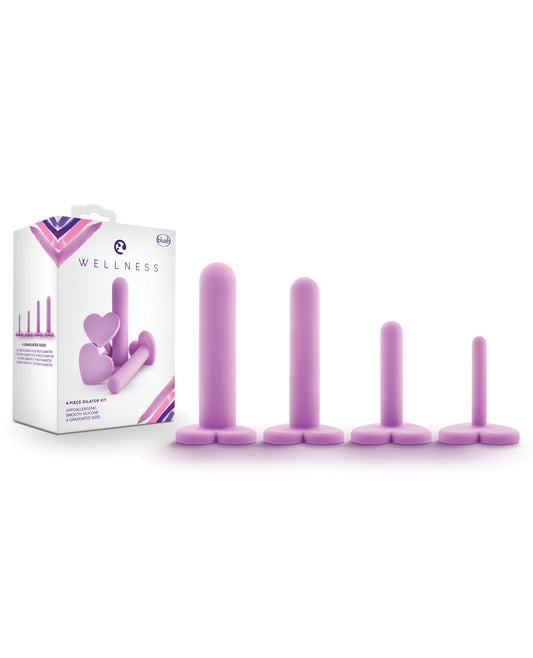 Wellness Silicone Vaginal Dilator Set Heart-Shaped Bases Rounded Tip for Gentle Pelvic Therapy