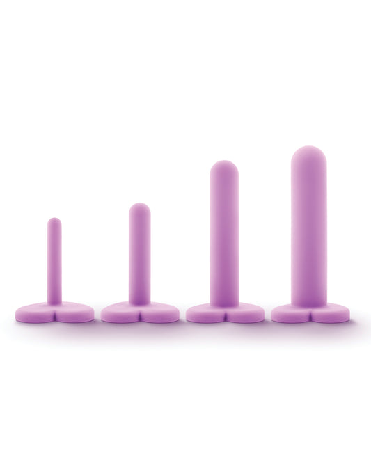 Blush Wellness Silicone Dilator Kit with Heart-Shaped Bases - Purple