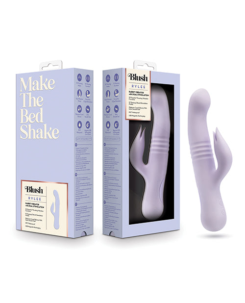 Blush Vibrator Rabbit Thrusting Modes Dual Stimulator for G-Spot and Clitoral Pleasure