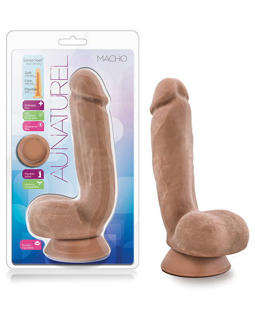 Au Naturel Dong dual density lifelike design suction cup base for realistic pleasure