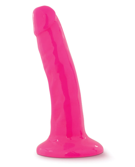 Neo 5.5" Dual Density Neon Pink Dildo with Realistic Feel