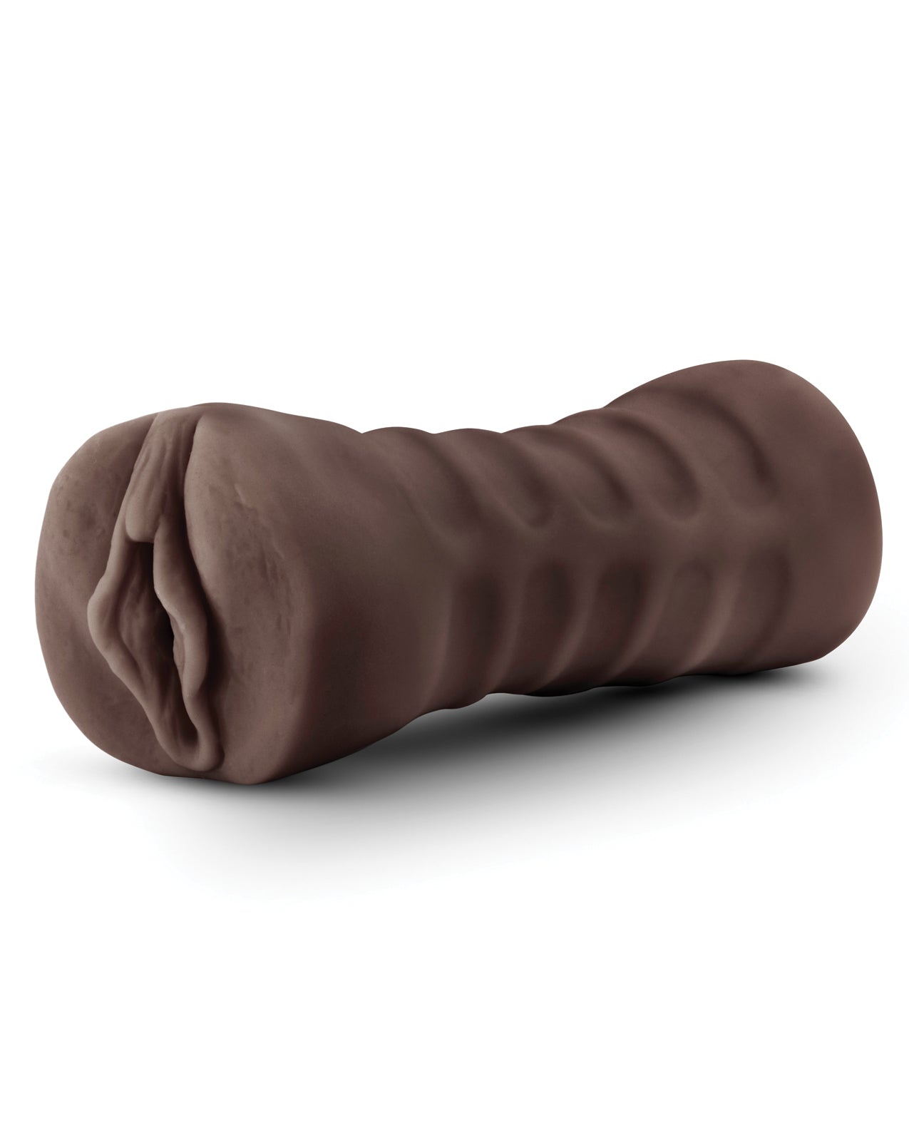 Hot Chocolate Alexis Real-Feel Vibrating Masturbator in Chocolate