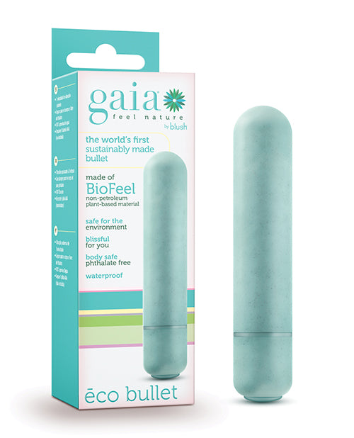 Gaia Stimulator Bullet Vibrator Eco-Friendly Biofeel Material Push-Button for Discreet Personal Pleasure