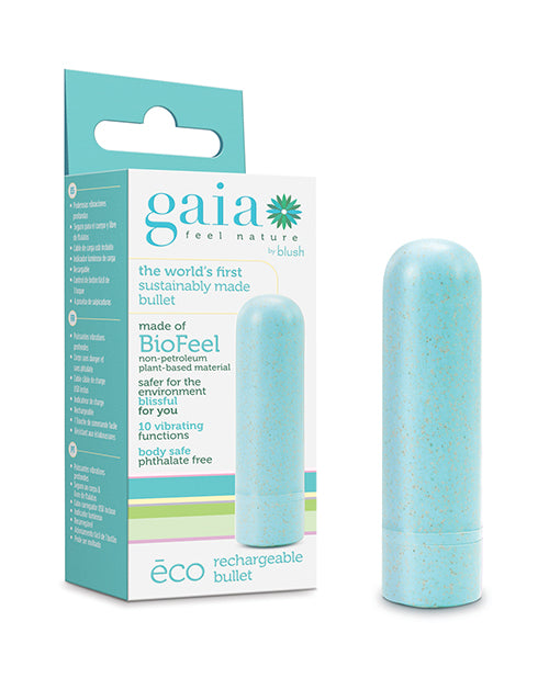 Gaia Vibrator Eco Rechargeable Bullet Bioplastic Material USB Rechargeable for Eco-Friendly Pleasure