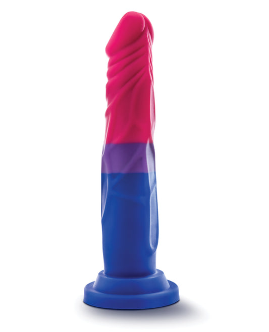 Avant P8 Bisexual Pride Dildo with Realistic Detail and Suction Base