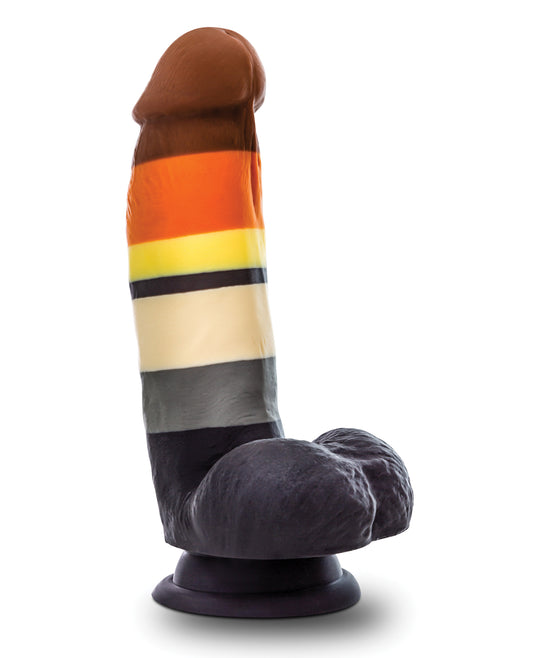 Avant P9 Bear Pride Silicone Dildo with Suction Base – Multi-Color Artisanal Design