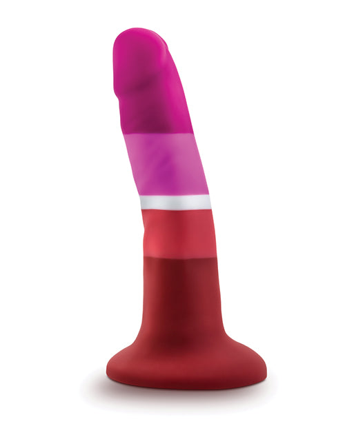 Blush Avant P3 Lesbian Pride Silicone Dong with Suction Base