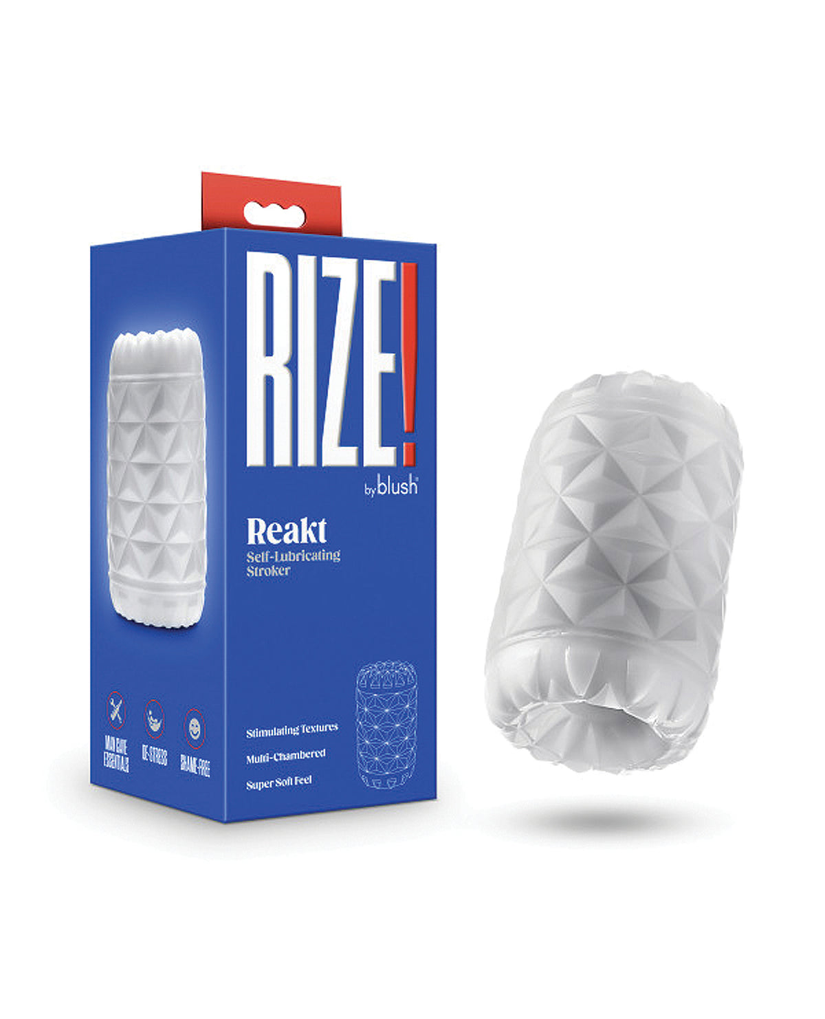 Blush Rize Self Lubricating Stroker - Reakt