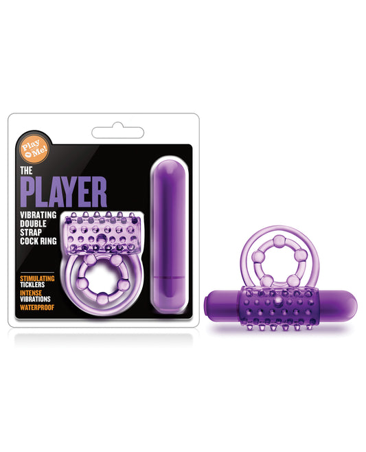 Play With Me Stimulator Vibrating Double Strap Cock Ring Removable Bullet for Couples Intimacy