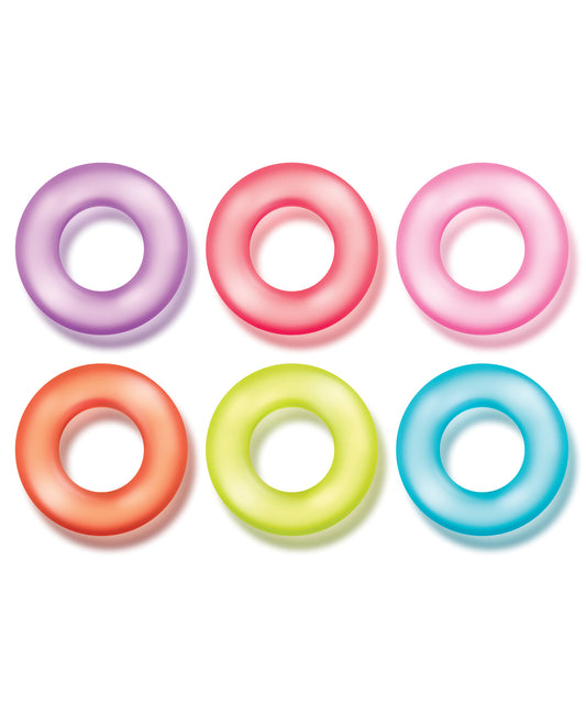 King of the Ring Set - Six Stretchy Penis Rings in Assorted Colors