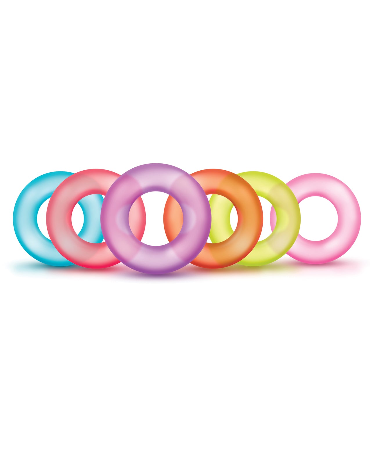King of the Ring Set - Six Stretchy Penis Rings in Assorted Colors
