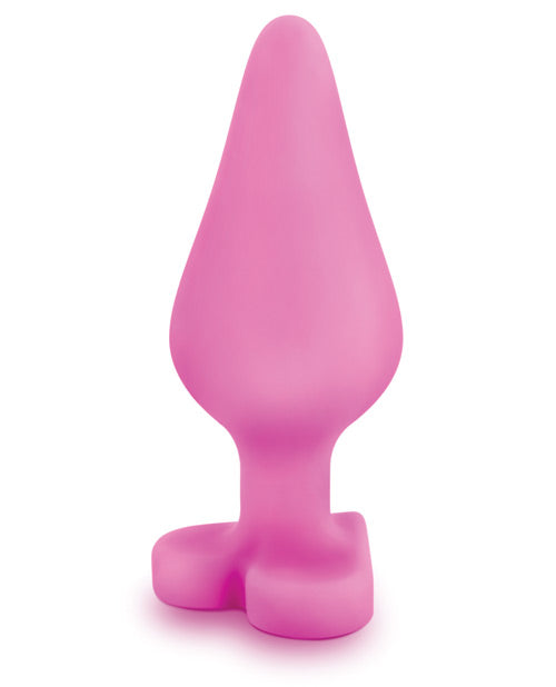 Blush Play With Me Naughty Candy Heart 'Be Mine' Pink Silicone Anal Plug