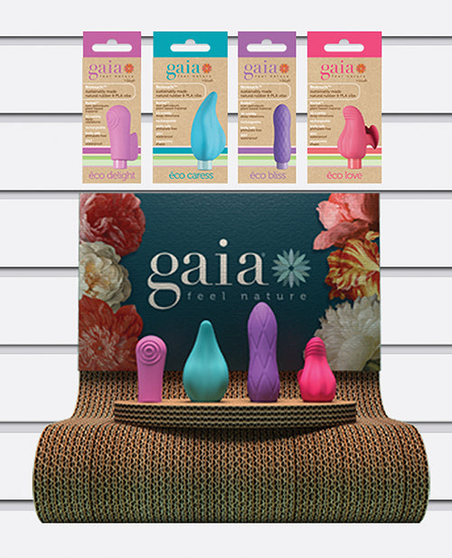 Gaia Stimulators Merchandising Kit with Biodegradable Materials and Tester Display for Eco-Friendly In-Store Presentation