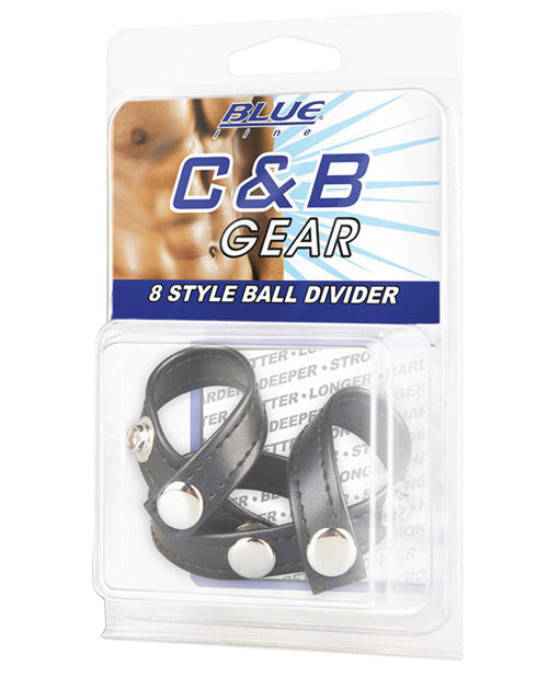 Blue Line Penis Enhancement Ball Divider with Secure Adjustable Fit for Enhanced Stimulation and Support