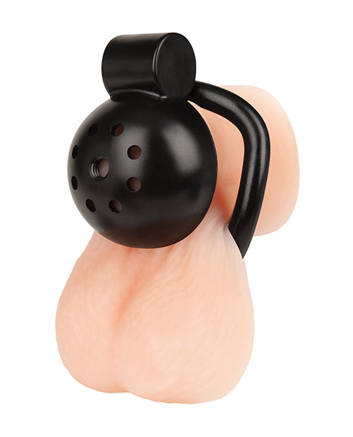 Mini Cock Micro Chastity Cage with Secure Locking by Blue Line