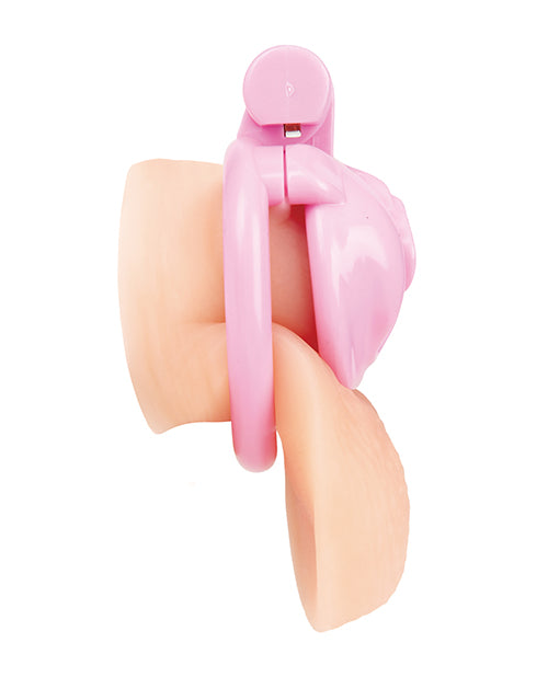 Mini Chastity Cage with Pussy Shape Front by Blue Line