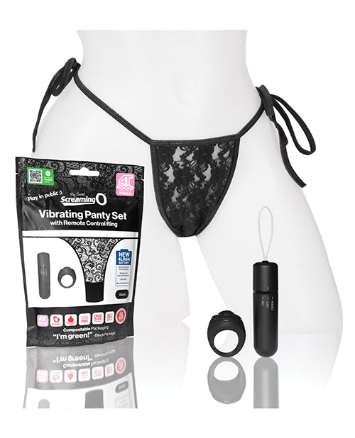 Screaming O My Secret 4T Panty Vibe w/Remote - Black
