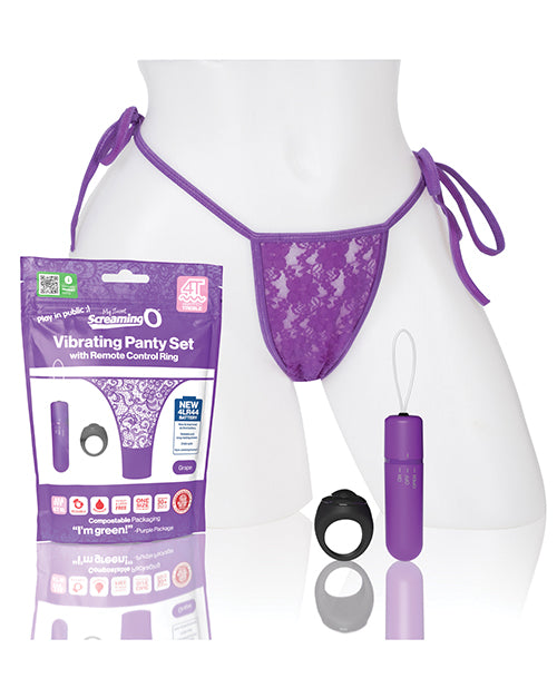 Screaming O My Secret 4T Panty Vibe w/Remote - Grape
