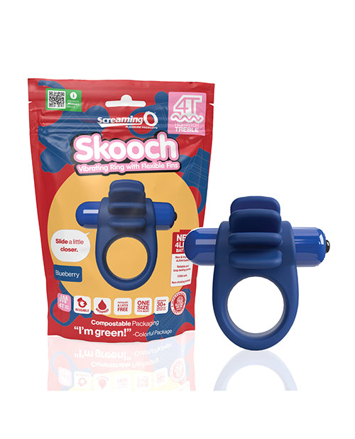 Screaming O Vibrating Ring with Flexible Fins and Wide Secure Band for Enhanced Intimate Stimulation