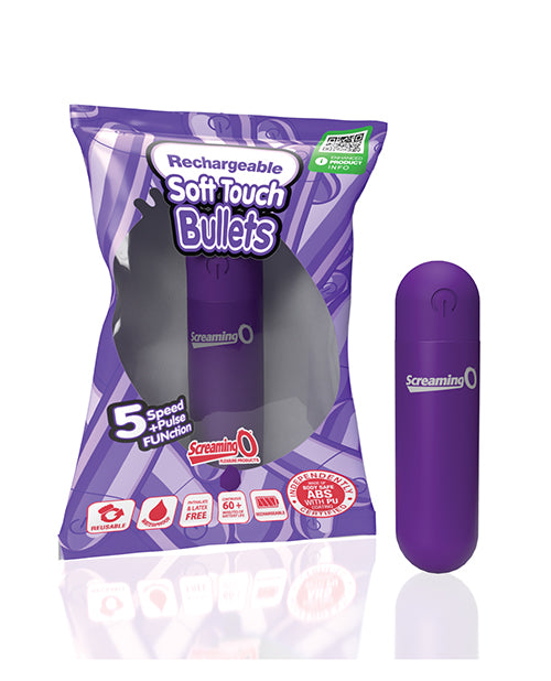 Screaming O Bullet Vibrator Soft Touch Rechargeable Design Waterproof for Intimate Stimulation